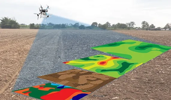 Using drones in agriculture – Card