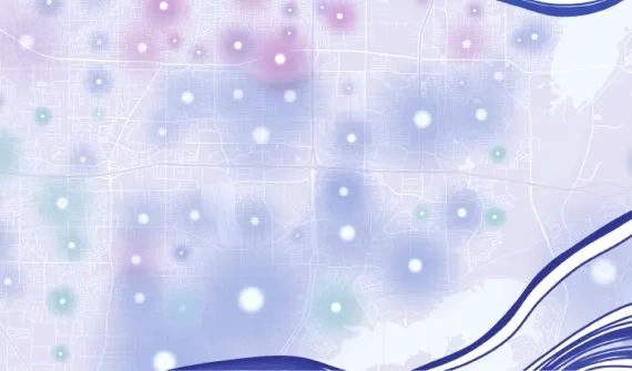 Abstract purple swirl