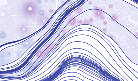 Abstract purple swirl