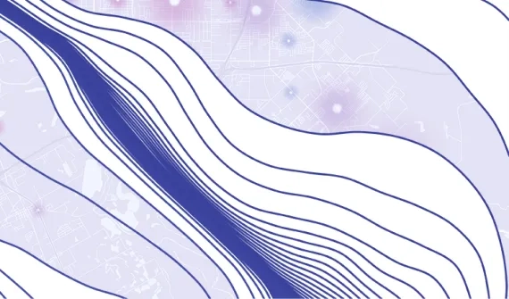 Abstract purple swirl